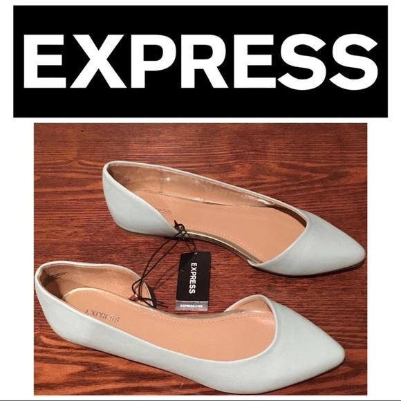Express Shoes - Express aqua flats, size 7, NWT